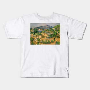 Francois Zola Dam by Paul Cezanne Kids T-Shirt